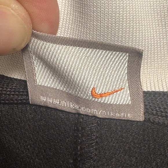 Nike Air Track Jacket Mens 3XL Black Full Zip Striped Rib Collar Cuffs Piping - Picture 6 of 12